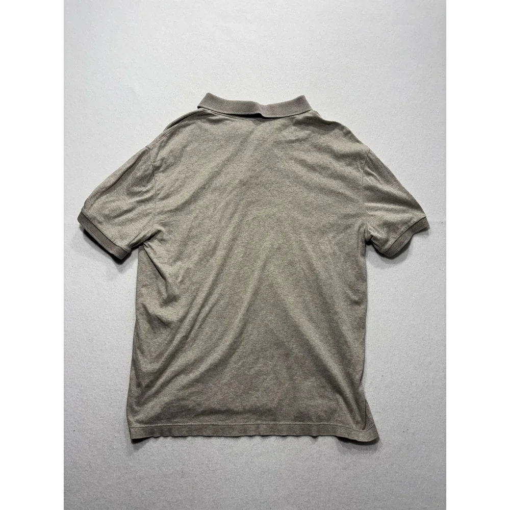 Banana Republic Polo Shirt Mens Small Gray Short Sleeve Jersey Cotton Casual